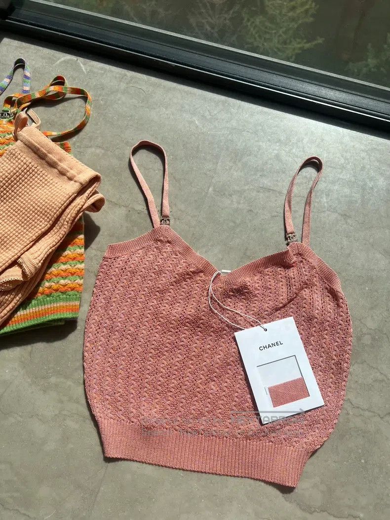 Chanel Chanel Orange-coloured suspenders Size XXS / US 00 / IT 34 - 1 Thumbnail