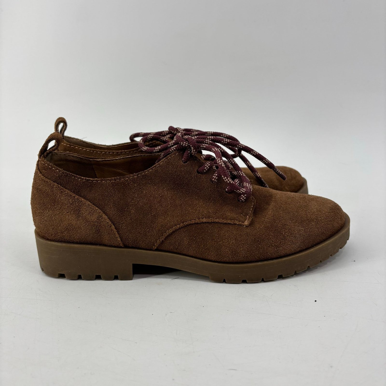 Other Crown Vintage Womens Sz 6 Lowell Oxford Suede Lace Up Size US 6 / IT 36 - 10 Thumbnail