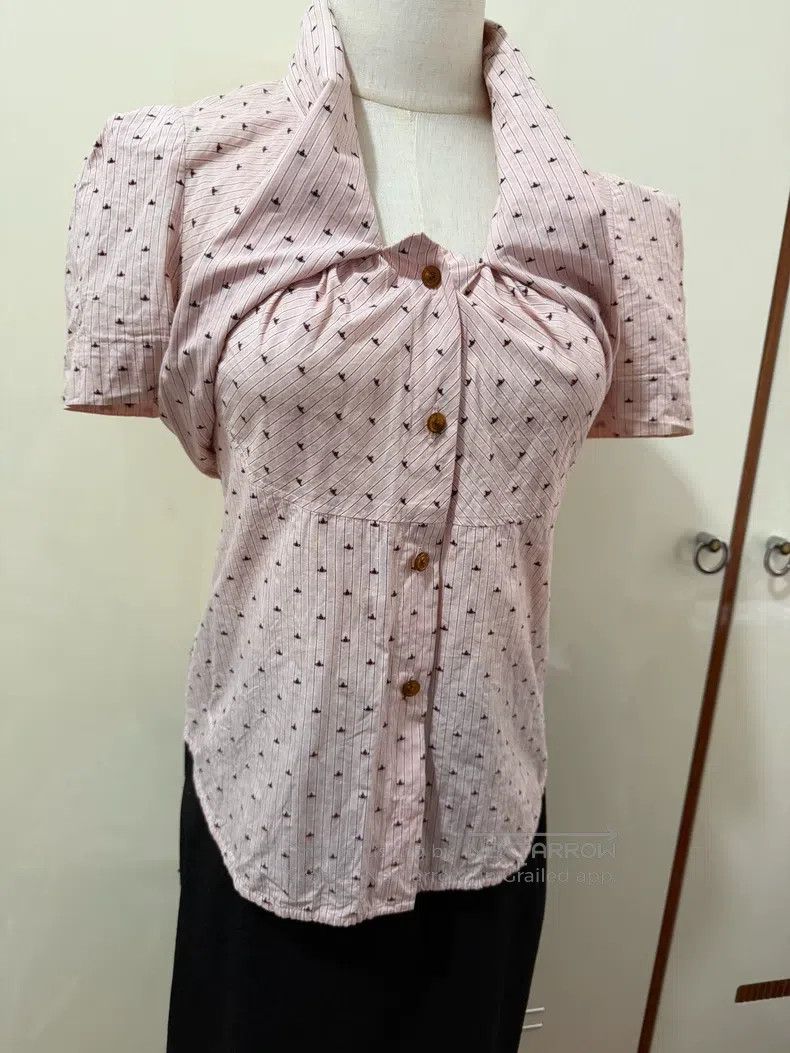 Vivienne Westwood Vivienne Westwood Short Sleeve Pink Saturn Printed Slim-Fi Size M / US 6-8 / IT 42-44 - 3 Thumbnail