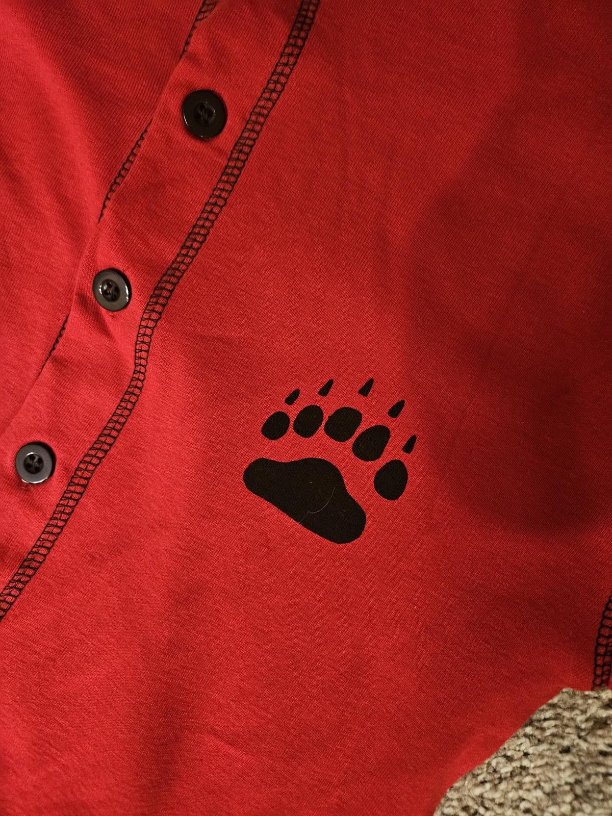 Designer Nwt FlapJacks Lazy One Unisex Red Bear Bum Pajamas Size ONE SIZE - 5 Thumbnail