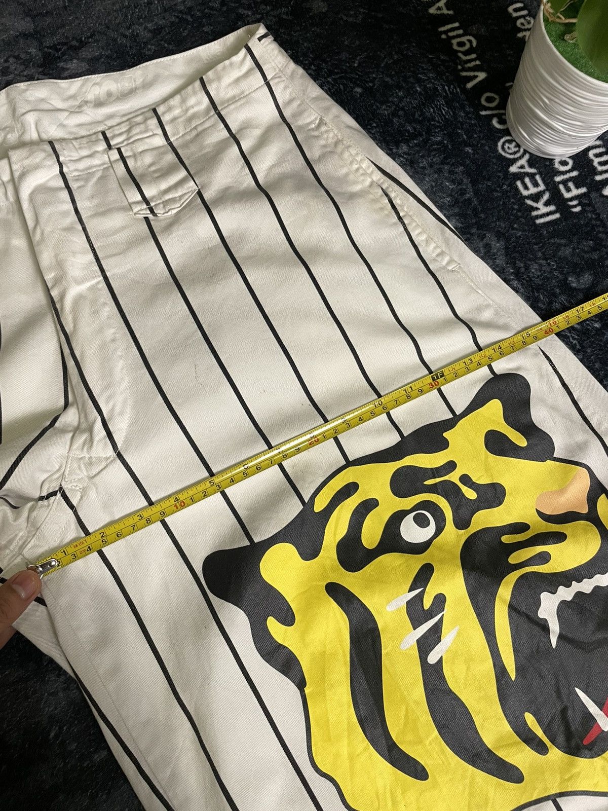 Japanese Brand Toraichi Tobishozoku X Hanshin Tigers Pant Size US 33 - 23 Thumbnail