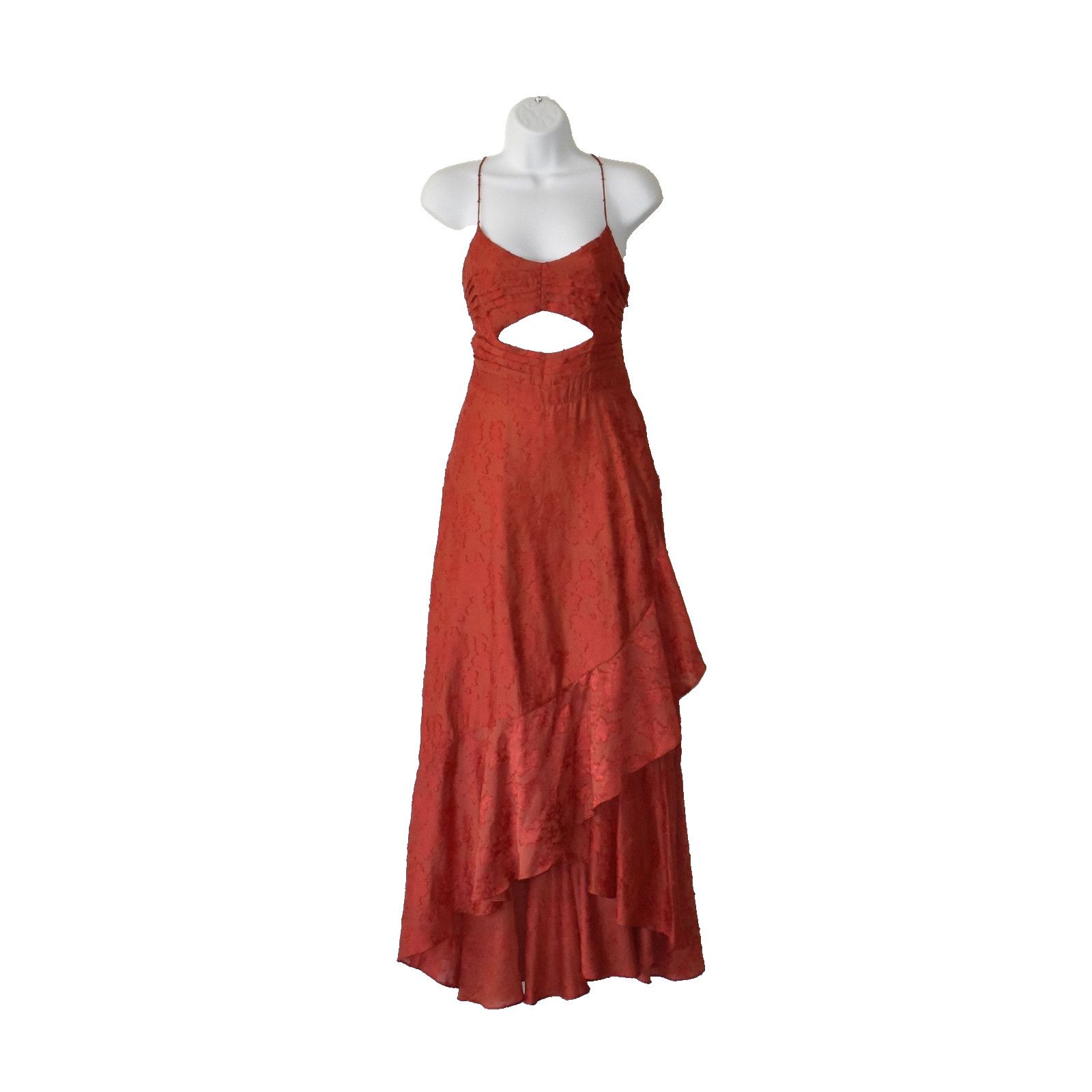 Free People NWT FREE PEOPLE Buona Sera Fiesta Red Maxi Dress Size 6 $300 Size M / US 6-8 / IT 42-44 - 1 Thumbnail