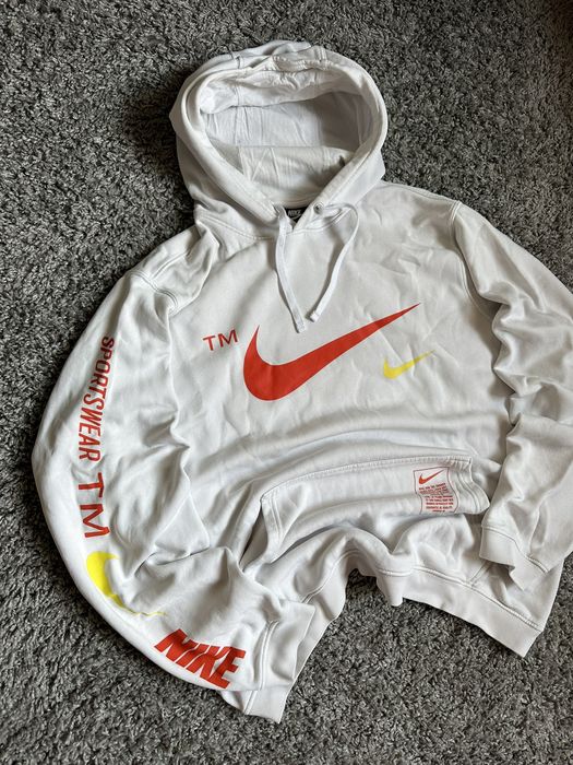 triple nike logo hoodie