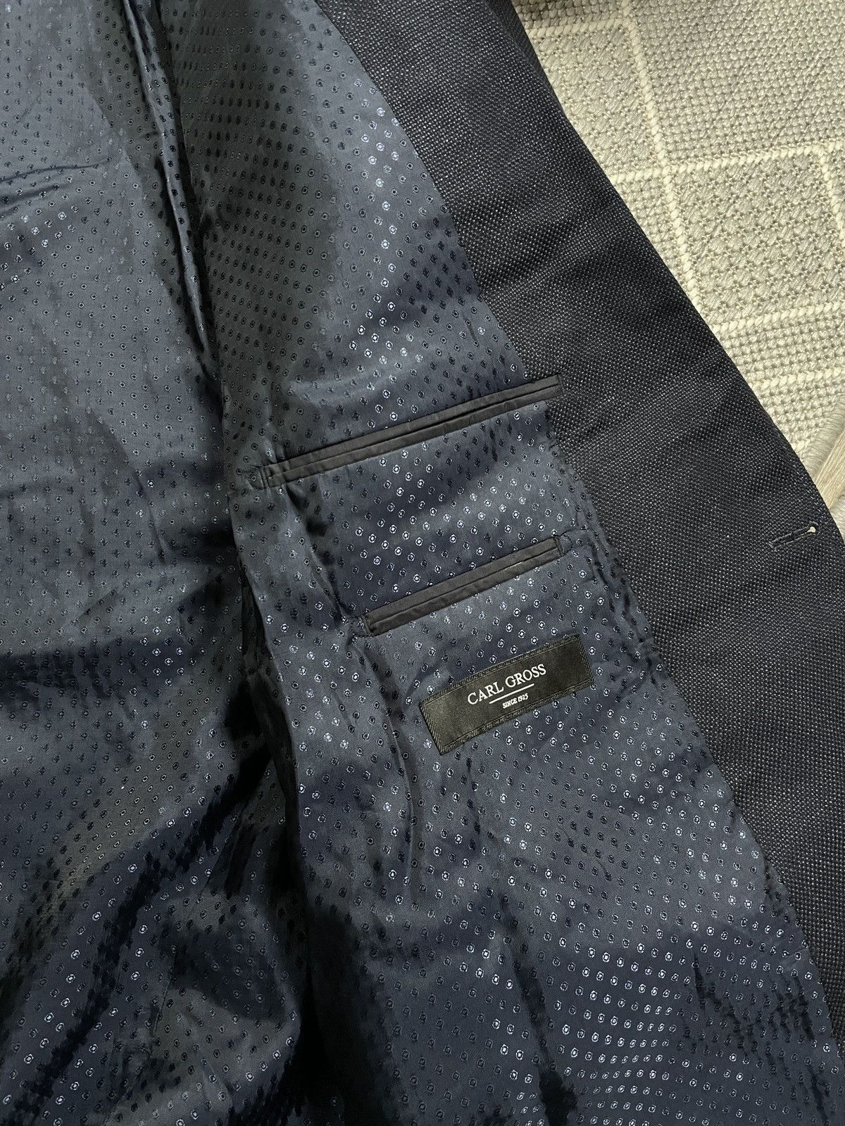 Designer × Loro Piana Blazer Jacket Dark Blue Loro Piana Size 2XL Size 52S - 10 Thumbnail