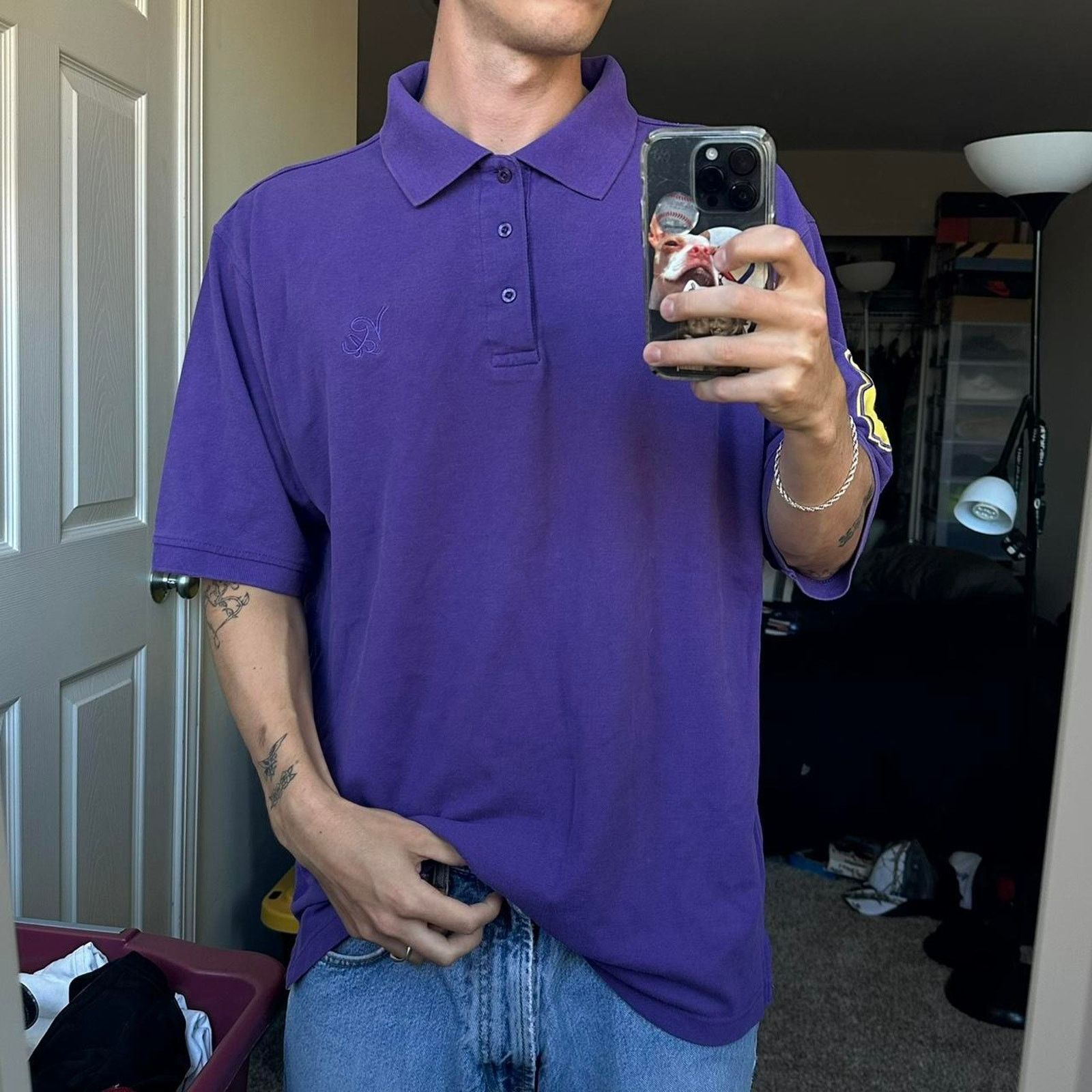 Vintage Vintage Los Angeles Lakers Kobe Bryant LA Polo Shirt Size US XL / EU 56 / 4 - 5 Thumbnail