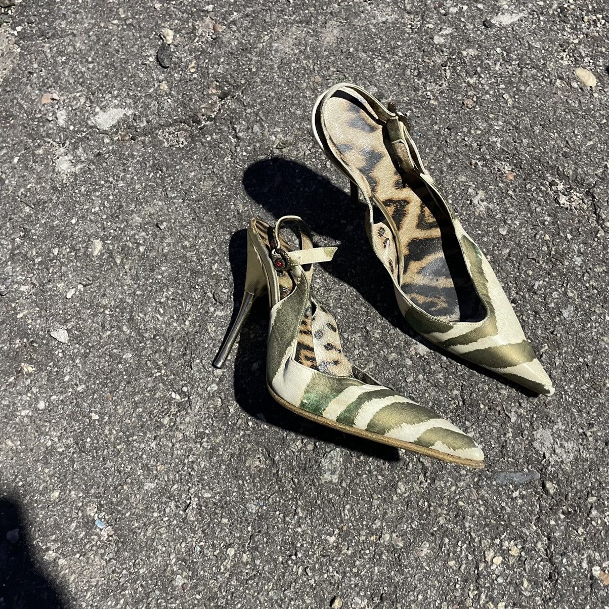 Roberto Cavalli Rare ROBERTO CAVALLI Heels Sandals shoes leopard leo old 90s Size US 6 / IT 36 - 1 Thumbnail