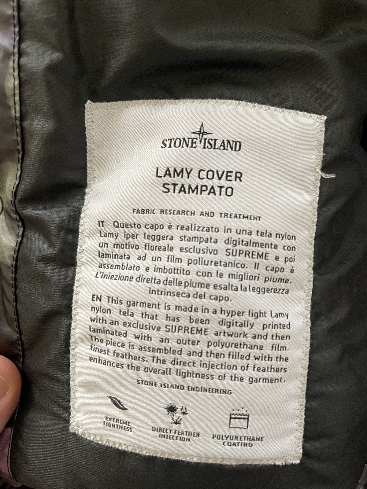 Stone Island × Supreme Stone Island x Supreme stampato puffy jacket size M Size US M / EU 48-50 / 2 - 5 Thumbnail
