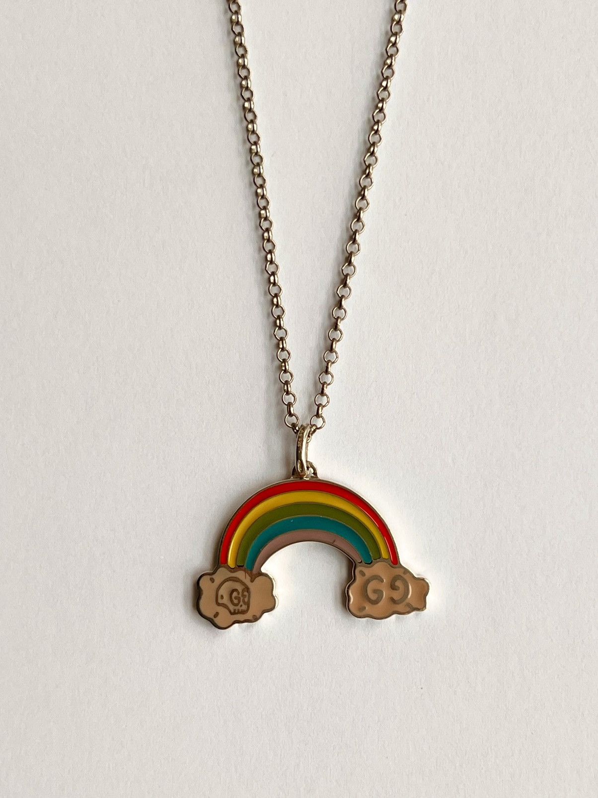 Gucci Gucci Ghost Rainbow Pendant Necklace skull jewelry silver Size ONE SIZE - 16 Thumbnail