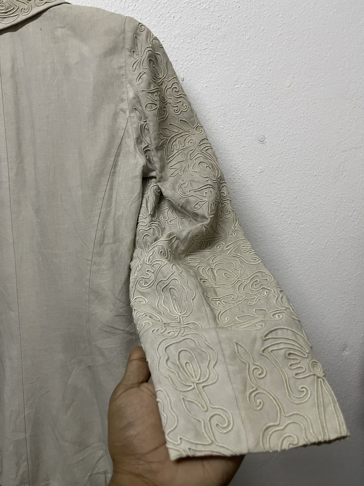 Jil Sander 1990s JIL SANDER EMBROIDERED FORMAL SUIT RARE DESIGN Size XS / US 0-2 / IT 36-38 - 16 Thumbnail