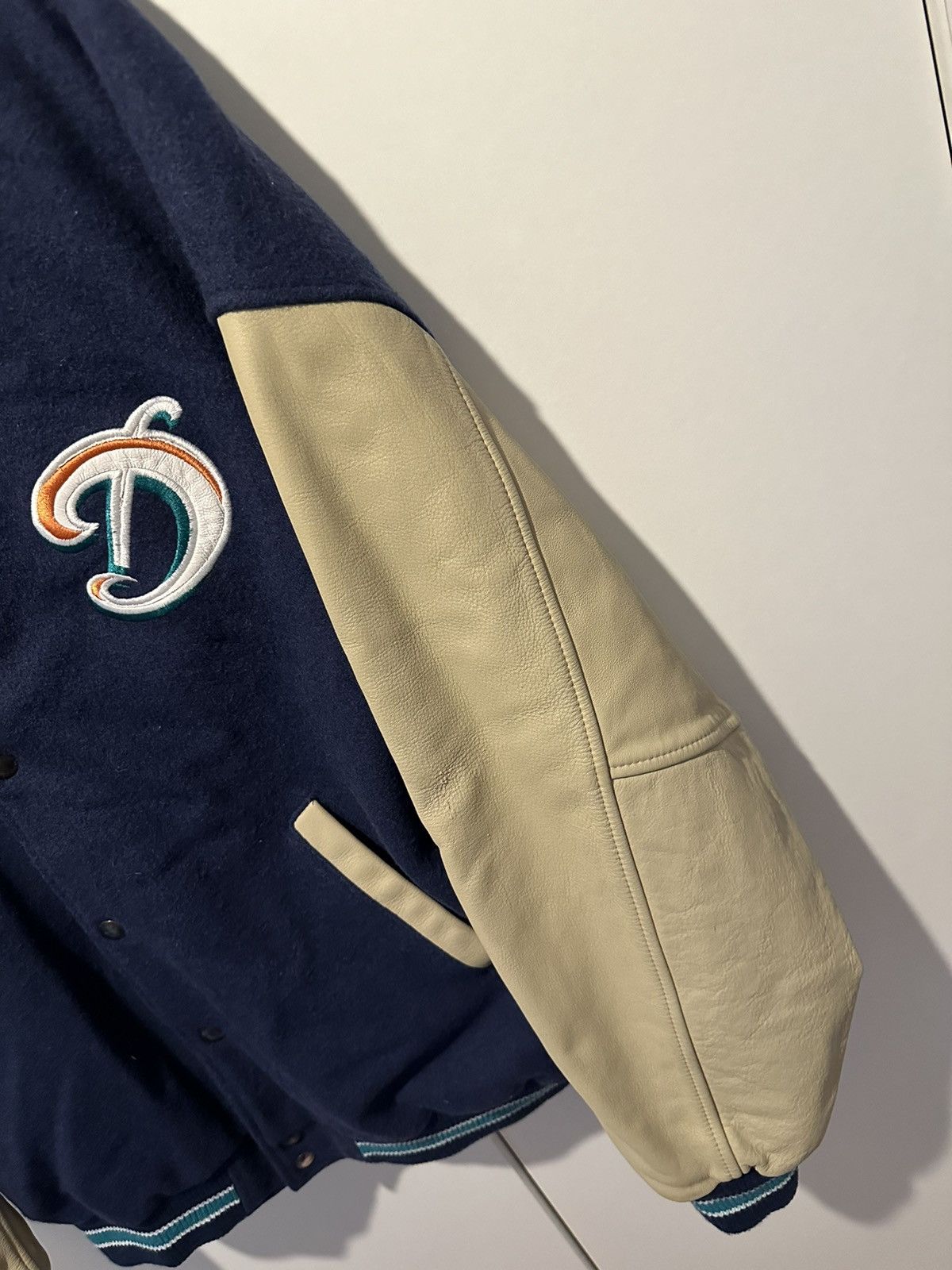 Nike Nike Lederjacke Miami Dolphins Size XL Leather Jacket Size US XL / EU 56 / 4 - 4 Thumbnail