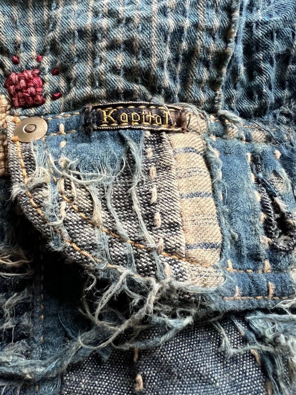Kapital Kapital AW2013 Boro Denim Jacket Size US XL / EU 56 / 4 - 5 Thumbnail