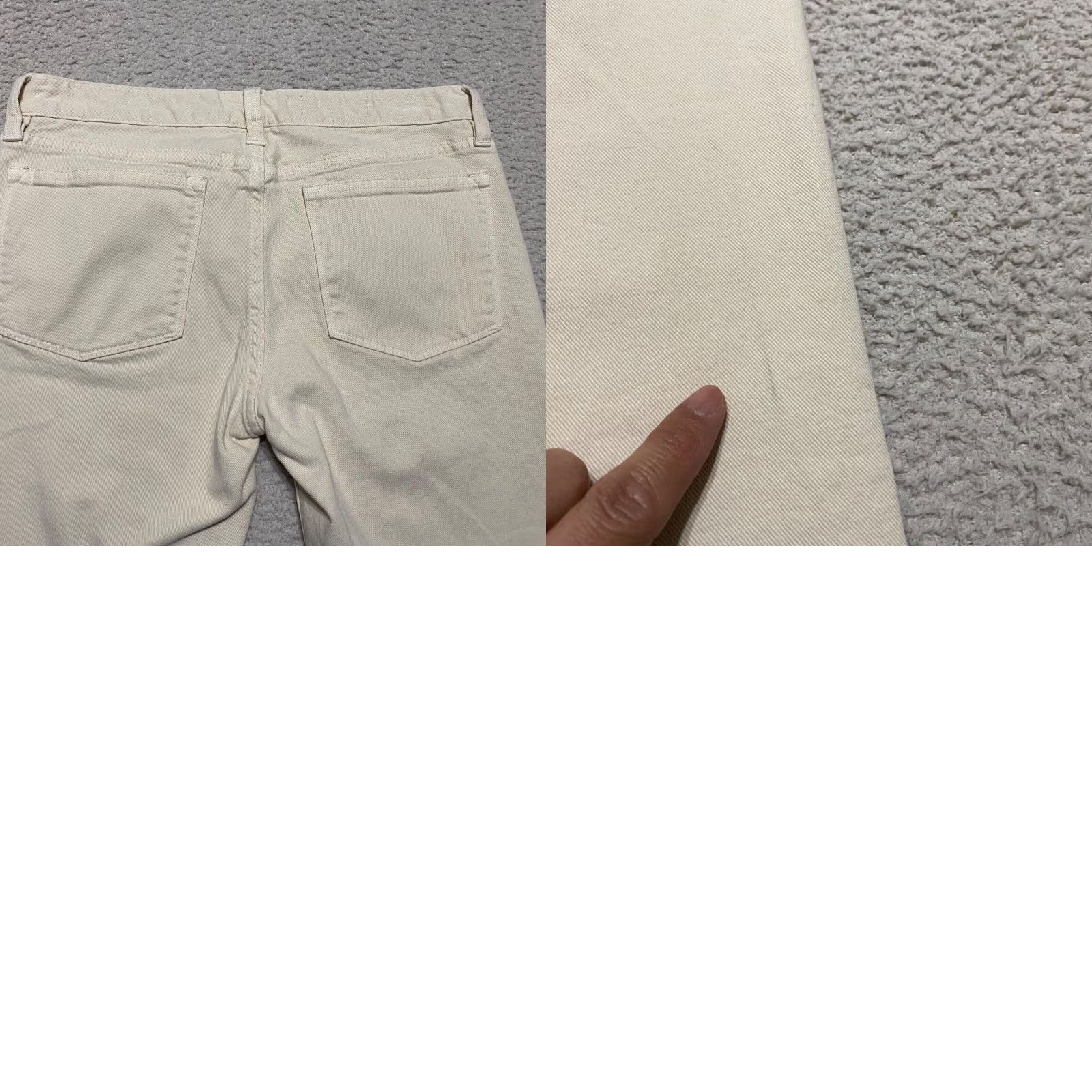 J.Crew J.CREW Jeans Womens 27 Beige Denim Light Wash Toothpick Skinny Low Rise 5-Pocket Regular Cap Rise Women Jeans - 90s? Size 27" / US 4 / IT 40 - 9 Thumbnail