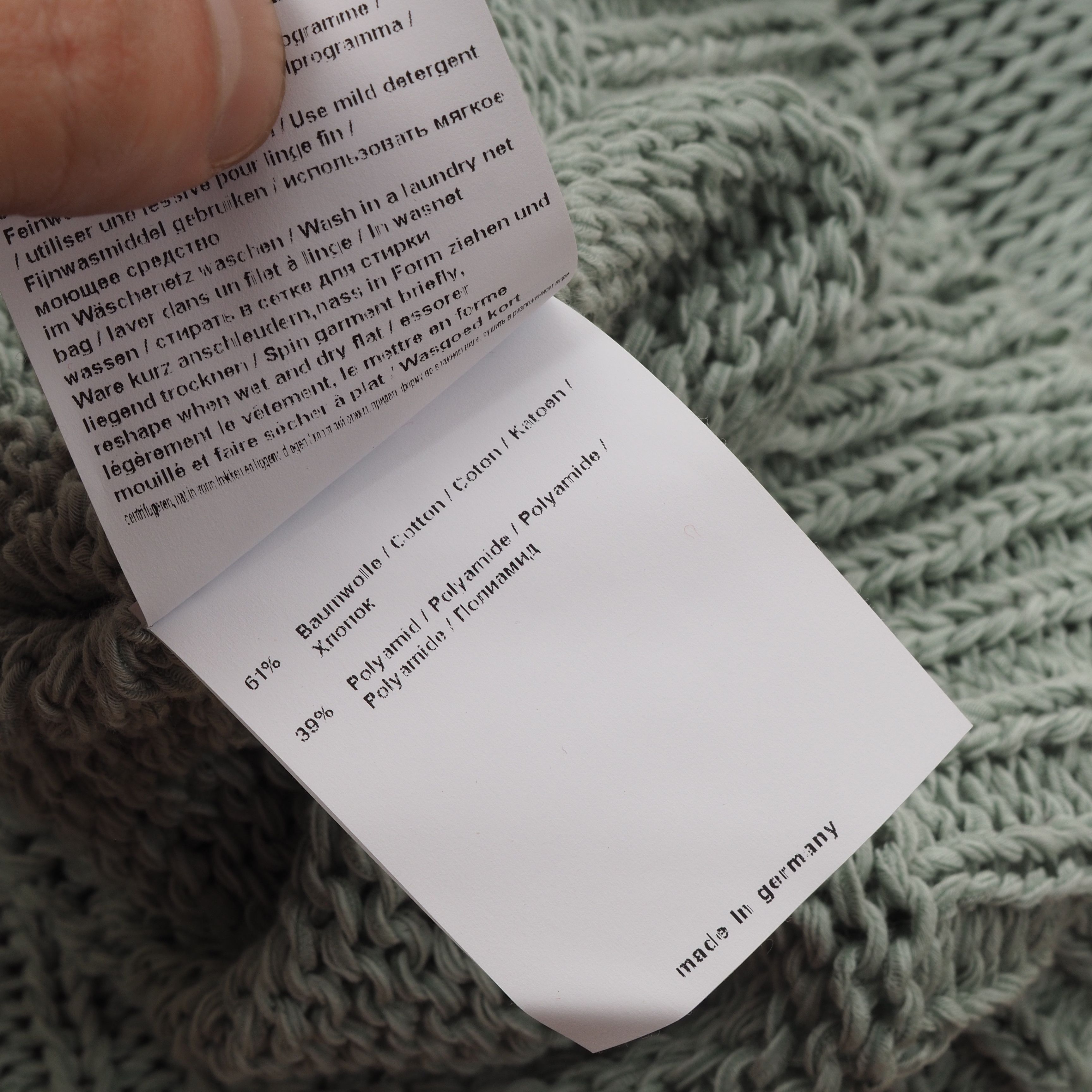 Annette Gortz Women Mint Green Knit Sweater Pullover Top