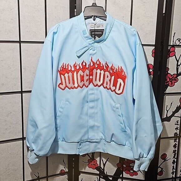 image of Juice Wrld Fighting Demons Work Jacket 2Xl NWT in Blue, Men's