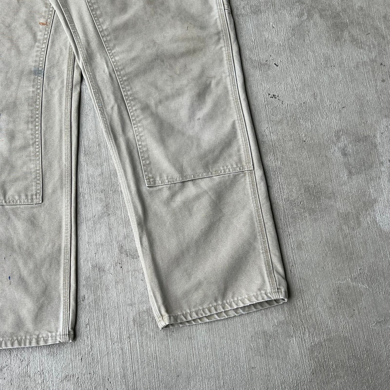 Carhartt × Vintage Carhartt TAN gray double knee work wear carpenter pants Size US 32 / EU 48 - 8 Thumbnail