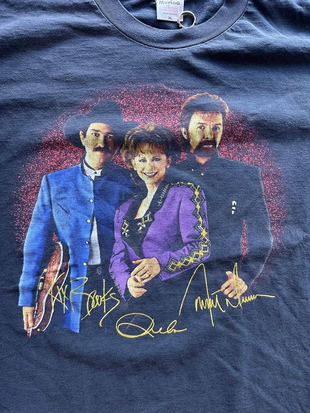Vintage Brooks & Dunn Reba Mcentire Tour Tee Size US XL / EU 56 / 4 - 2 Thumbnail