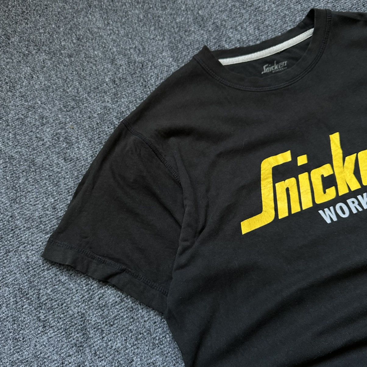VTG Adult Snikers Work Wear T-shirts Big Logo Size L Trashed