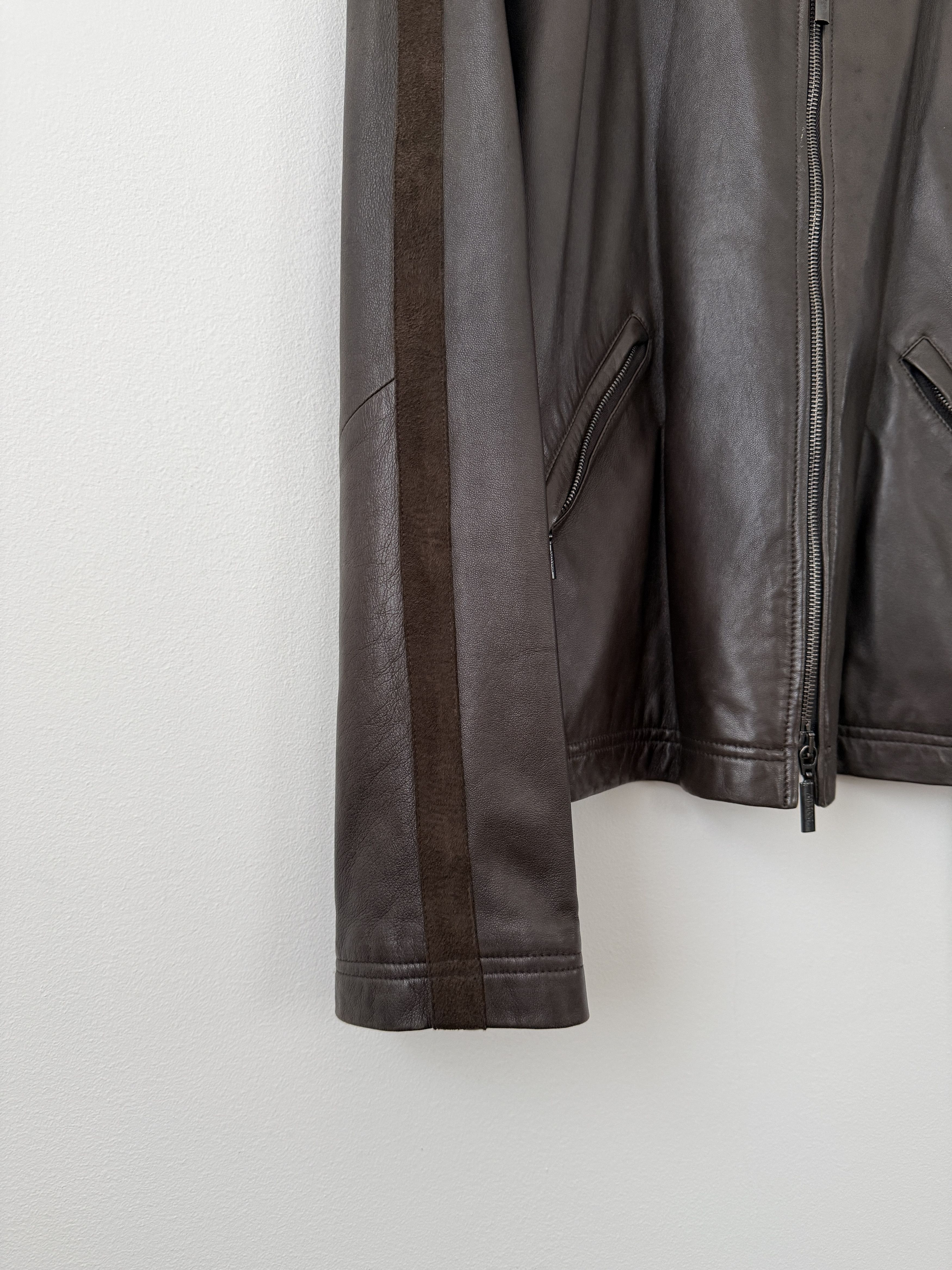 Armani Collezioni Lambskin Leather Zip Up Jacket Size US S / EU 44-46 / 1 - 11 Thumbnail