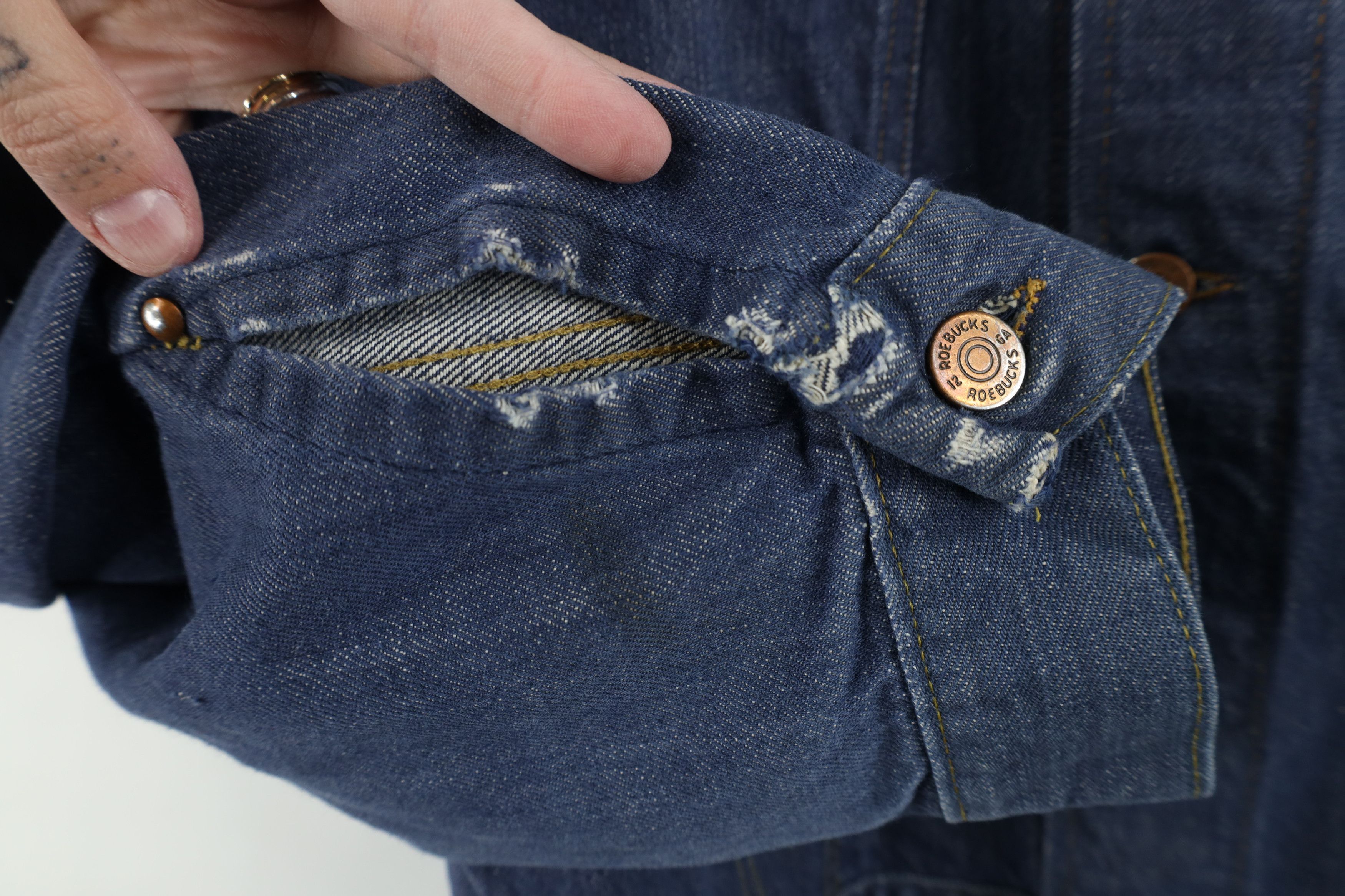 Vintage Vintage 60s Streetwear Denim Jean Trucker Jacket Blue USA Size US M / EU 48-50 / 2 - 7 Thumbnail