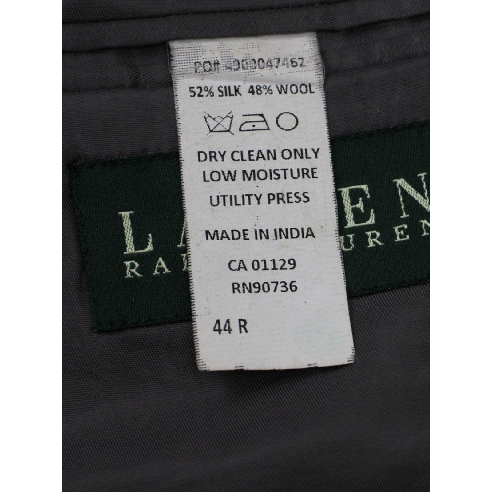 Lauren Ralph Lauren Lauren Ralph Lauren Blazer Mens 44R Gray Plaid Wool and Silk Size 44R - 5 Thumbnail