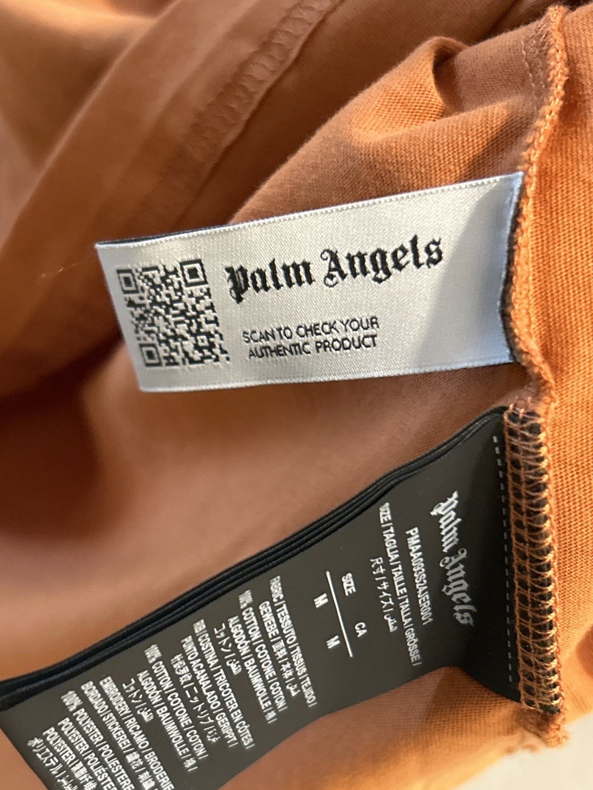 Palm Angels Palm Angels Classic Logo Orange T-Shirt fits Small Size US M / EU 48-50 / 2 - 9 Thumbnail