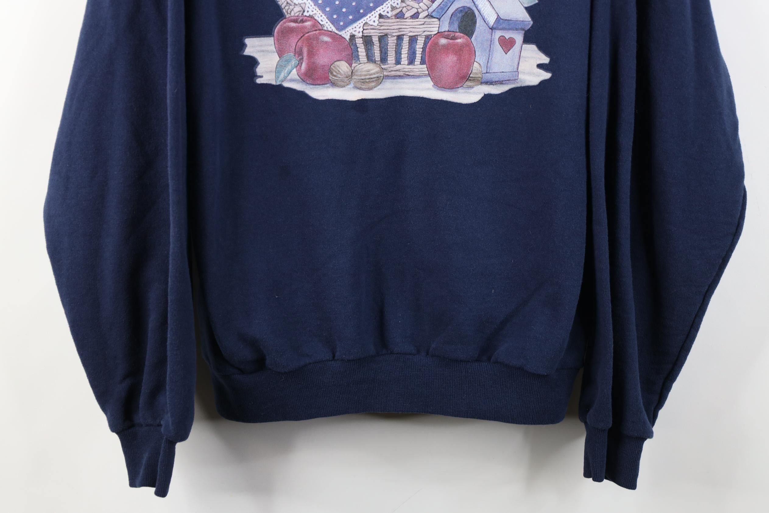 Vintage Vintage 90s Streetwear Cat Kitten Bird Crewneck Sweatshirt Size M / US 6-8 / IT 42-44 - 3 Thumbnail