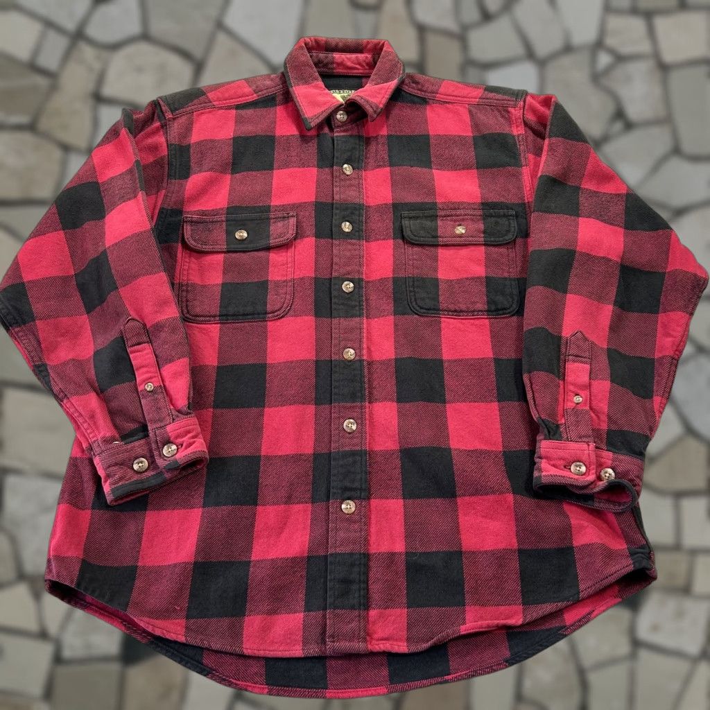 Vintage Field & Stream Shirt Mens Medium Red Black Buffalo Plaid Flannel Outdoor Work Size US M / EU 48-50 / 2 - 1 Thumbnail