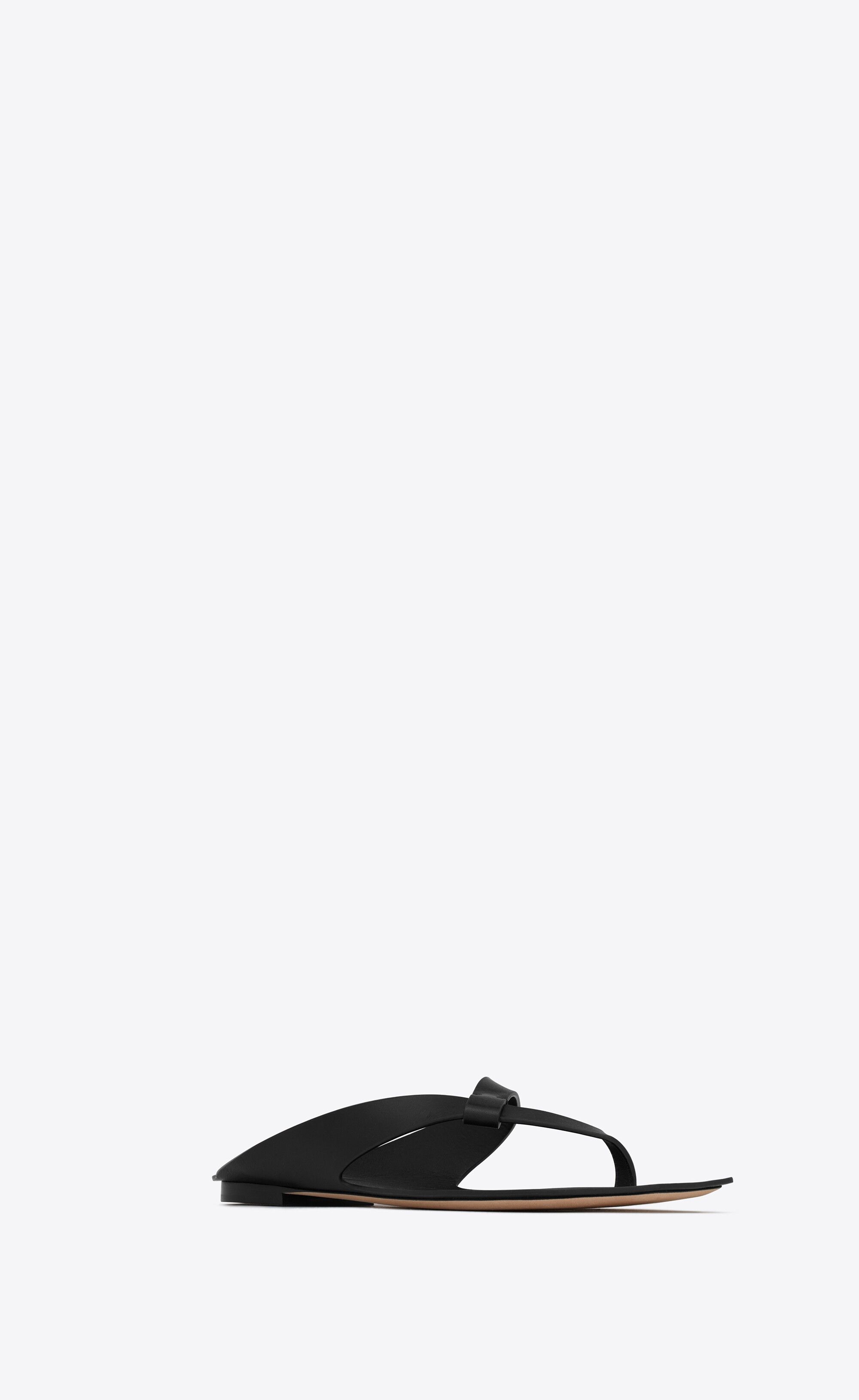 Saint Laurent Paris o1bcso1str0724 Isla Flats in Black Size US 11 / EU 44 - 3 Thumbnail