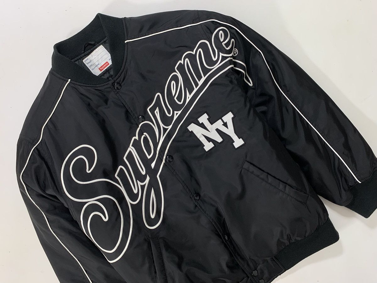Supreme Supreme Contrast Script Varsity NY Varsity Jacket Men's _L Size US L / EU 52-54 / 3 - 2 Thumbnail
