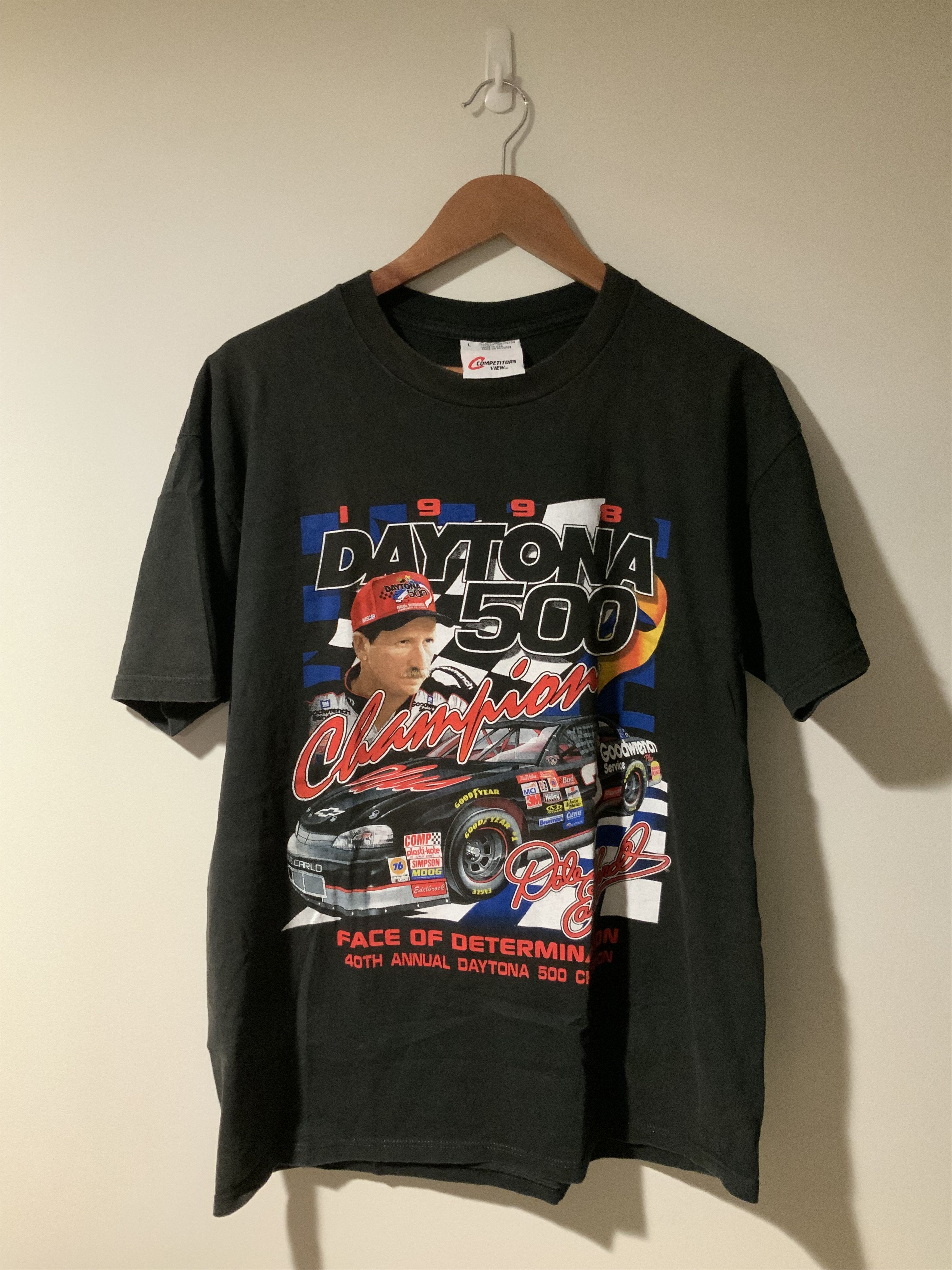 NASCAR × Vintage Vintage 1998 Dale Earnhardt Nascar Daytona 500 Large T-Shirt Size US L / EU 52-54 / 3 - 1 Thumbnail