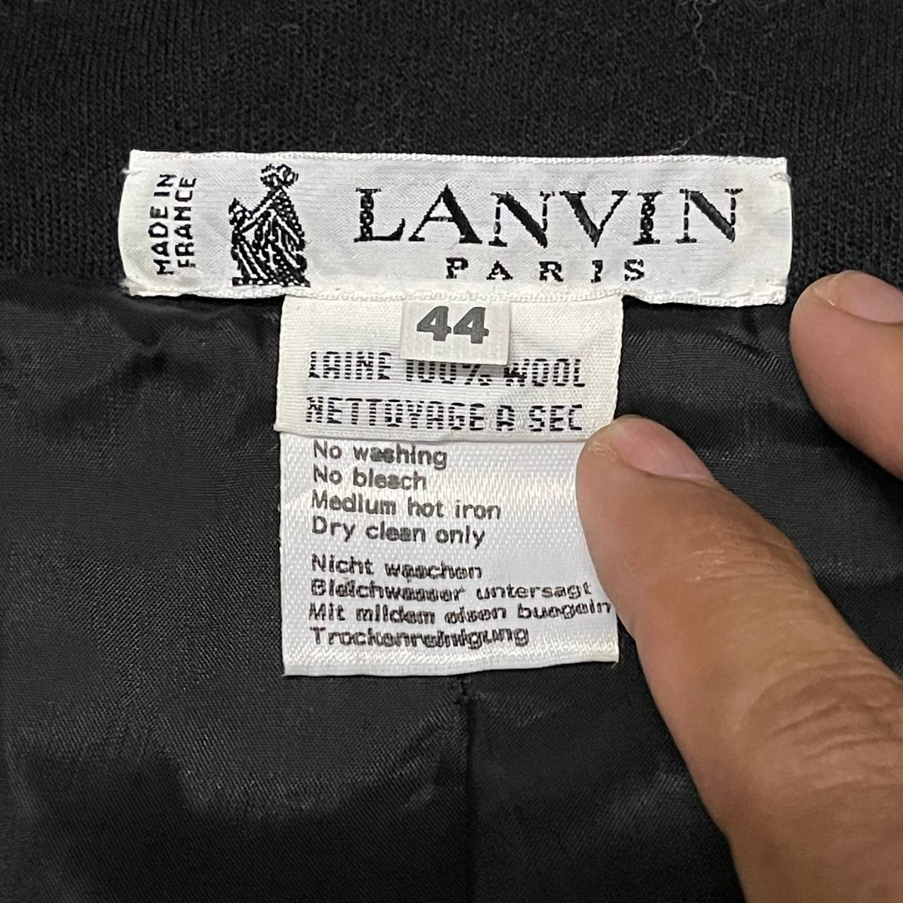 Lanvin Vintage Lanvin Paris Wool Gold Button Coat Size M / US 6-8 / IT 42-44 - 9 Thumbnail