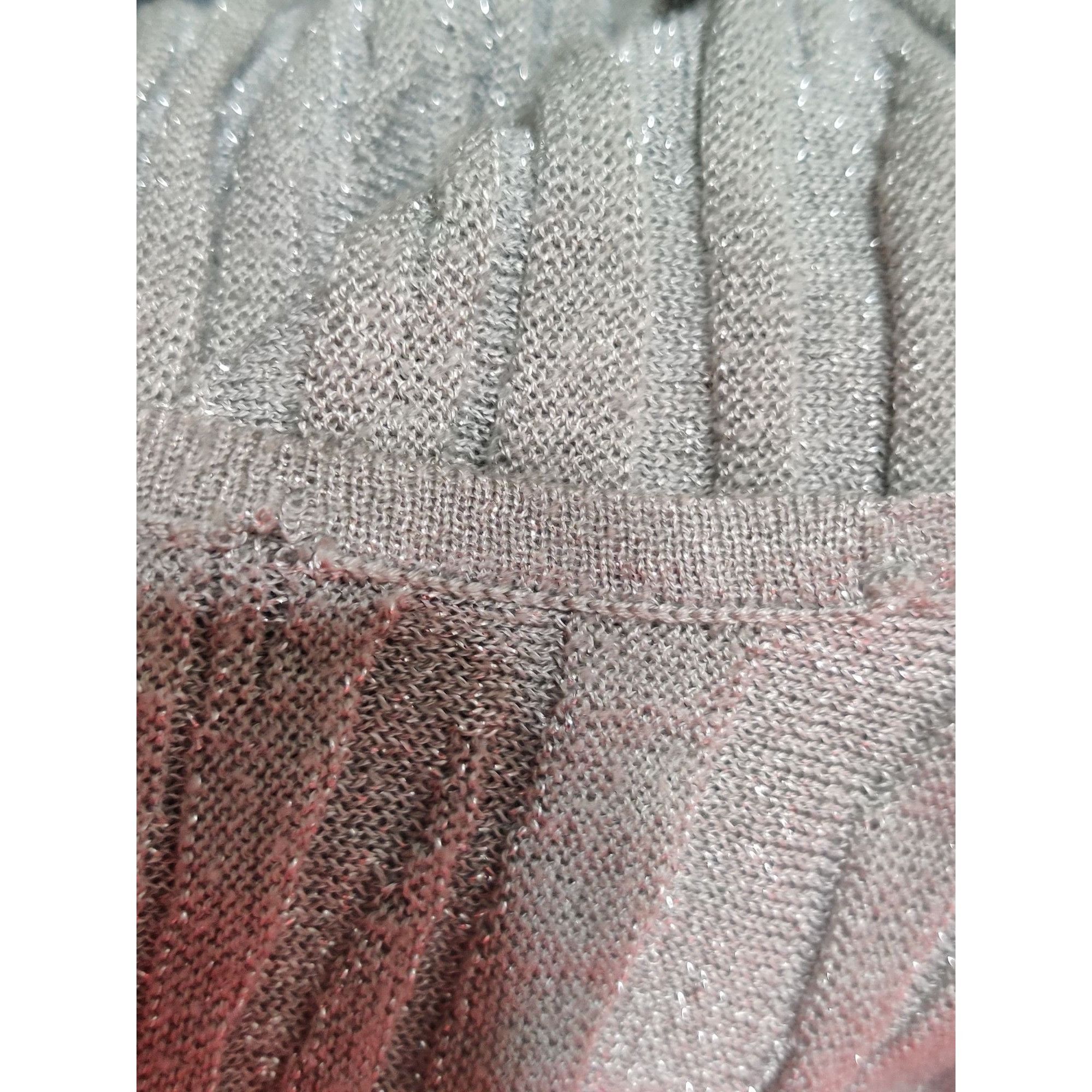 Chicos Chicos Travelers 0 Small Womens Top Silver Shimmer Knit Y2K Size S / US 4 / IT 40 - 7 Thumbnail