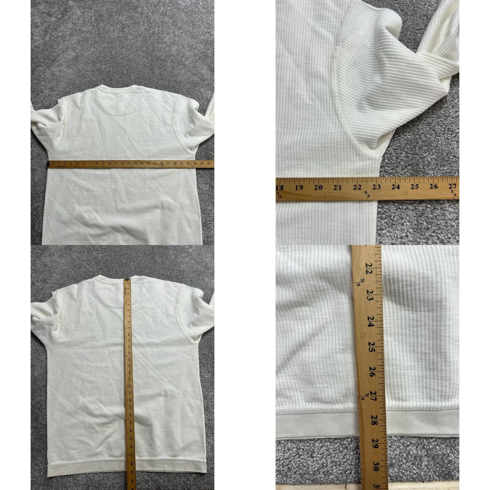 Vintage Pressbox By Royce Apparel Sweatshirt Womens M White Logo Casual Pullover Knit Crew Neck Regular Fit Long Sleeve Cotton Thermal Winter Fall Womens Size M / US 6-8 / IT 42-44 - 8 Thumbnail