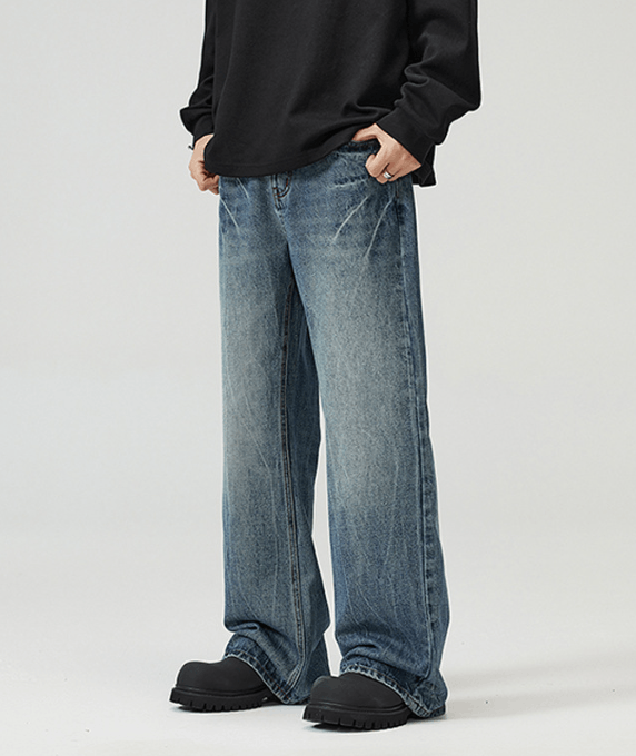 Japanese Brand × Jean Lightning pattern cleanfit wide-leg flared jeans Size US 34 / EU 50 - 2 Thumbnail
