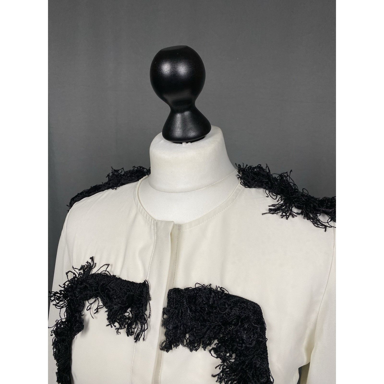 Chloe Chloe Vintage Lace Women's White Longsleeve Silk Shirt Size Size XS / US 0-2 / IT 36-38 - 5 Thumbnail