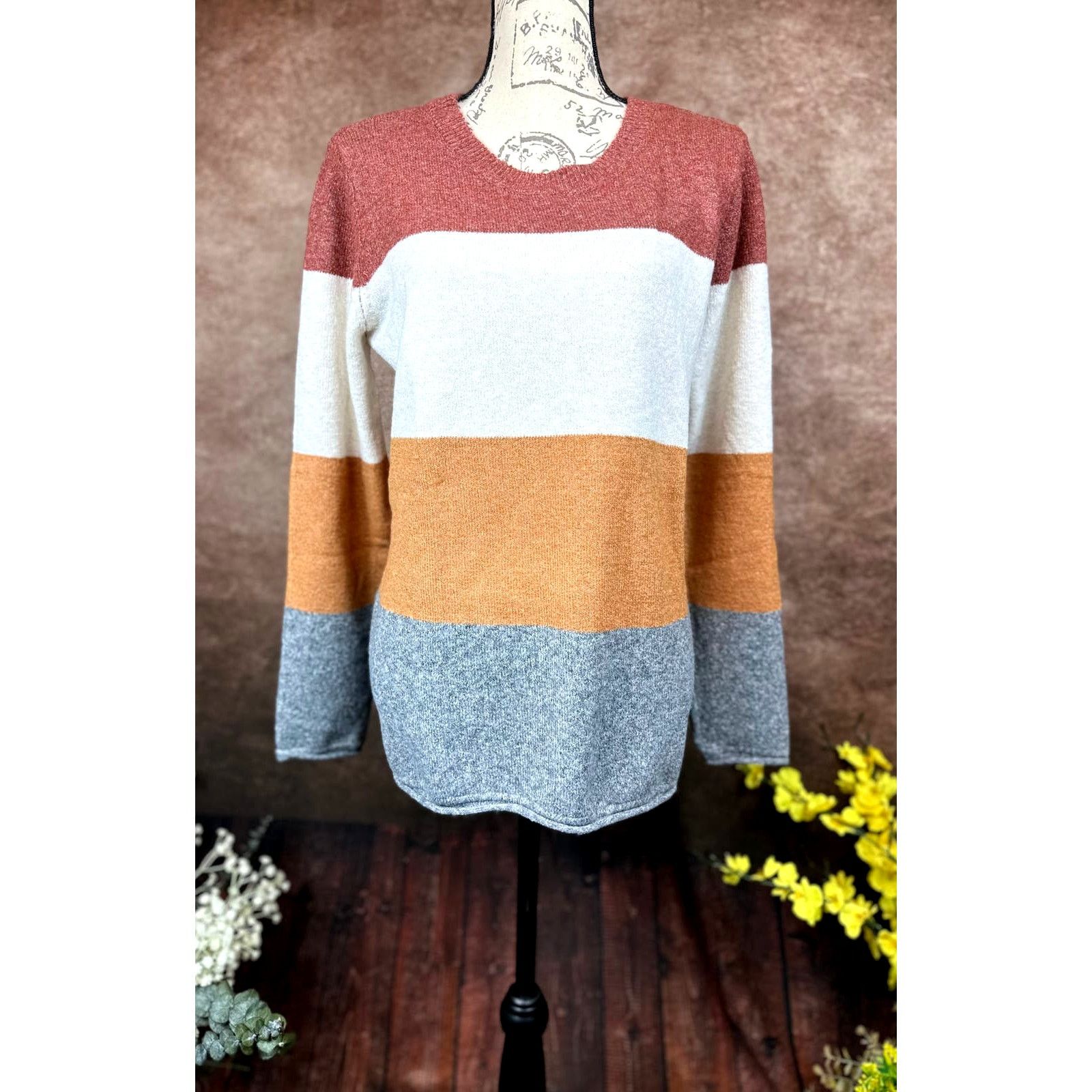 Other Pinque Gina Crewneck Sweater - Burnt Orange - size L Size L / US 10 / IT 46 - 2 Thumbnail