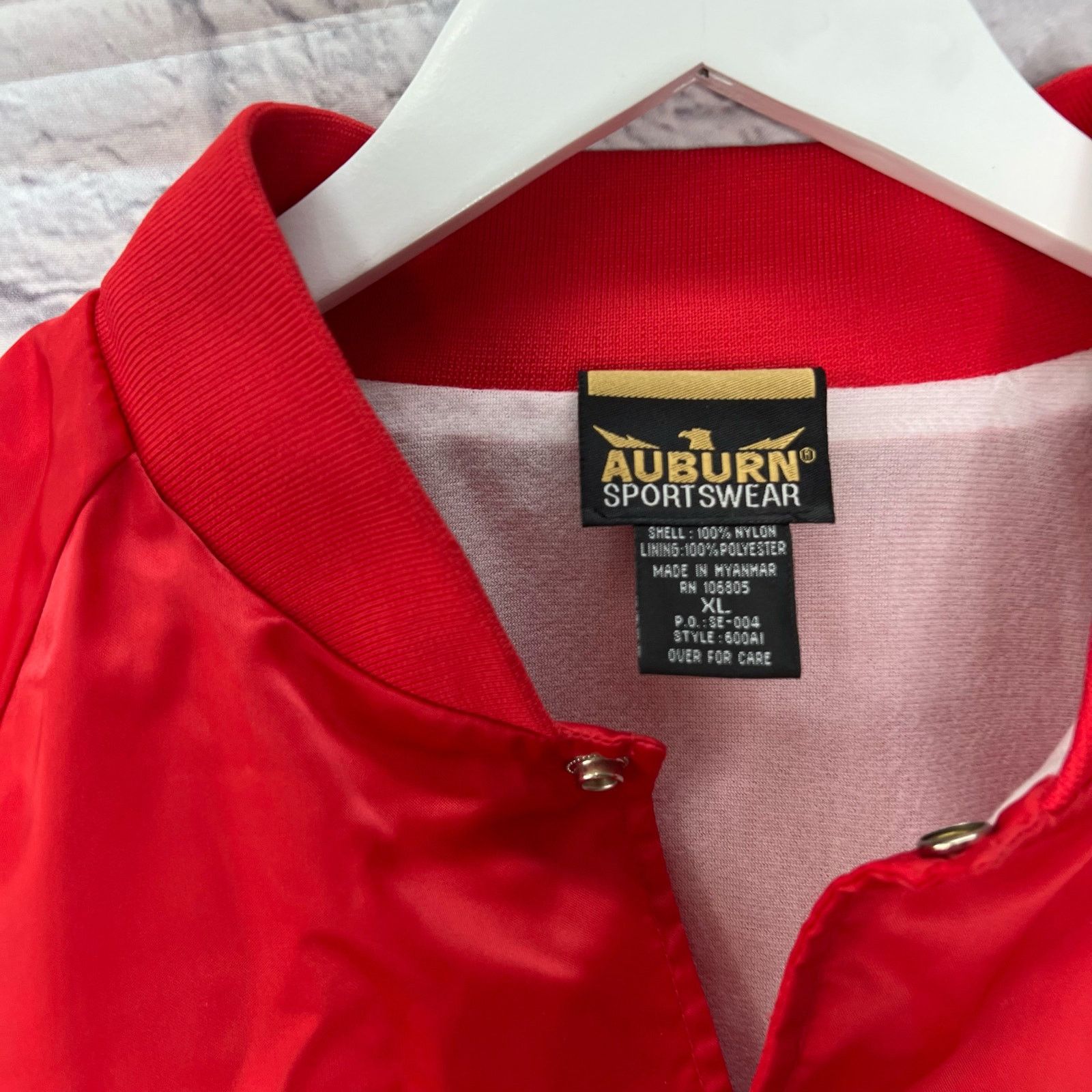 Auburn Sportswear VTG Auburn Sportswear Nylon Red Jacket XL American Legion Size US XL / EU 56 / 4 - 4 Thumbnail