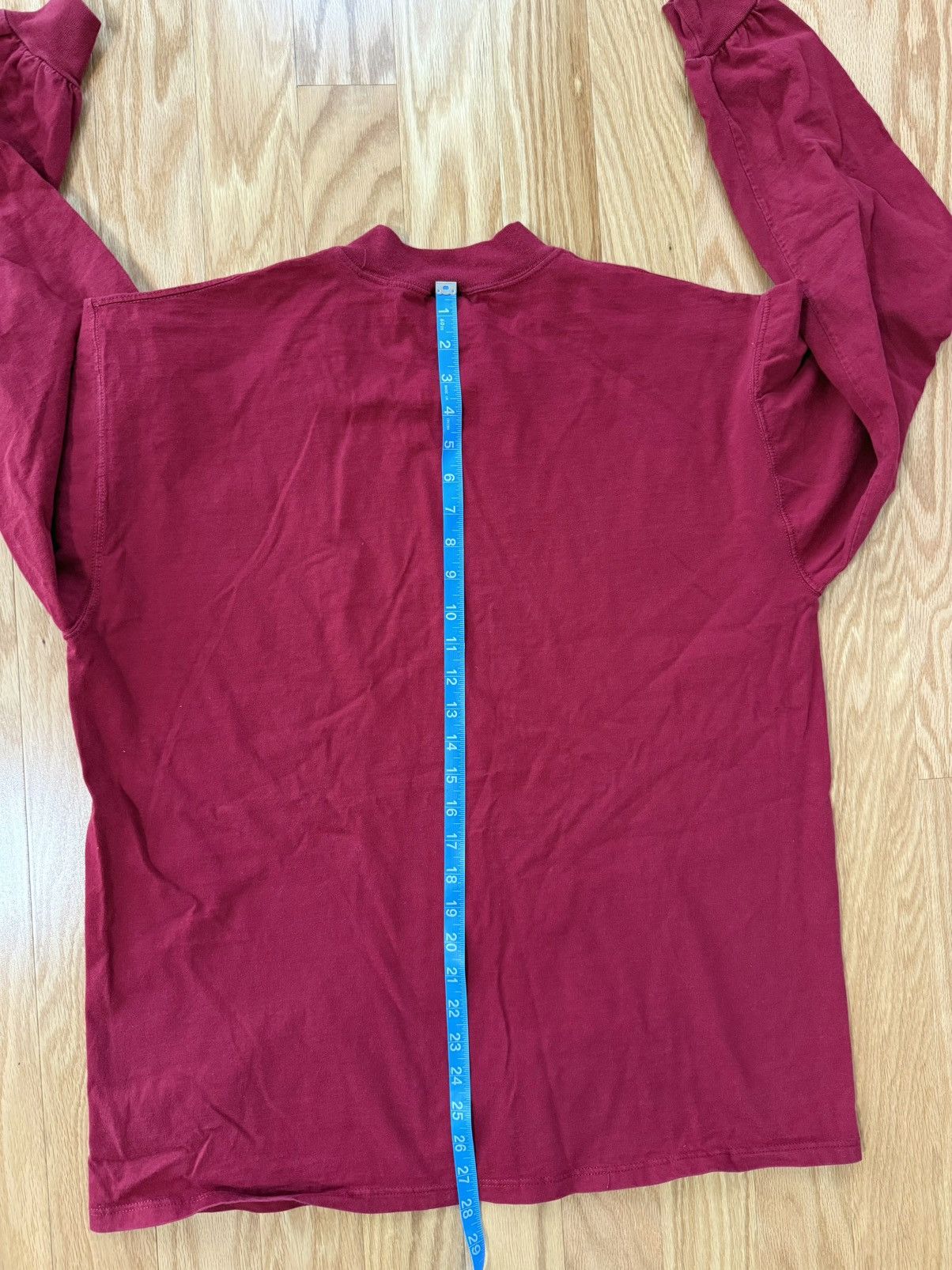 Russell Athletic Vintage Russell Athletic Mock Neck Long Sleeve Red Tee Size US L / EU 52-54 / 3 - 5 Thumbnail