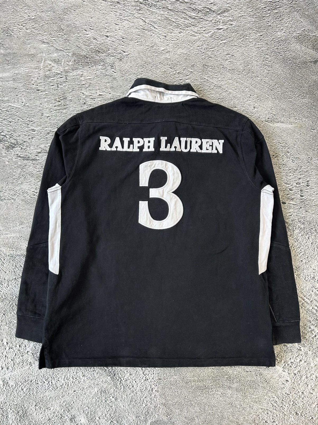 Ralph Lauren Chief Keef Polo Ralph Lauren longsleeve big logo black white Size US XXL / EU 58 / 5 - 4 Thumbnail