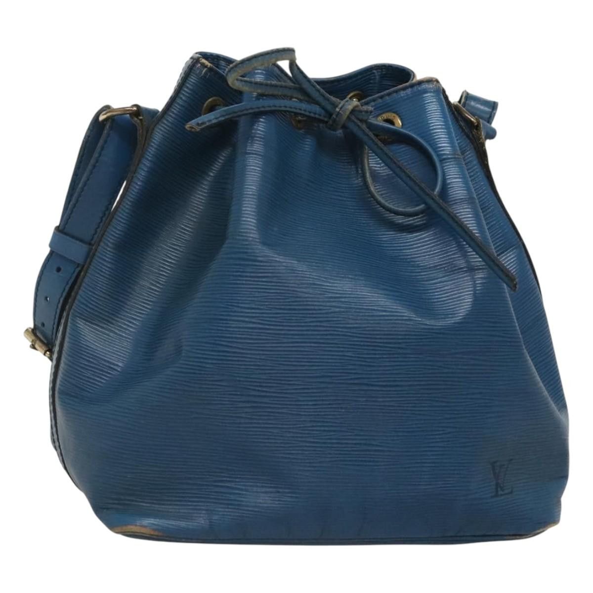 Louis Vuitton Epi Petit Noe Shoulder Bag Blue M44105 Lv Auth 123335, Women's