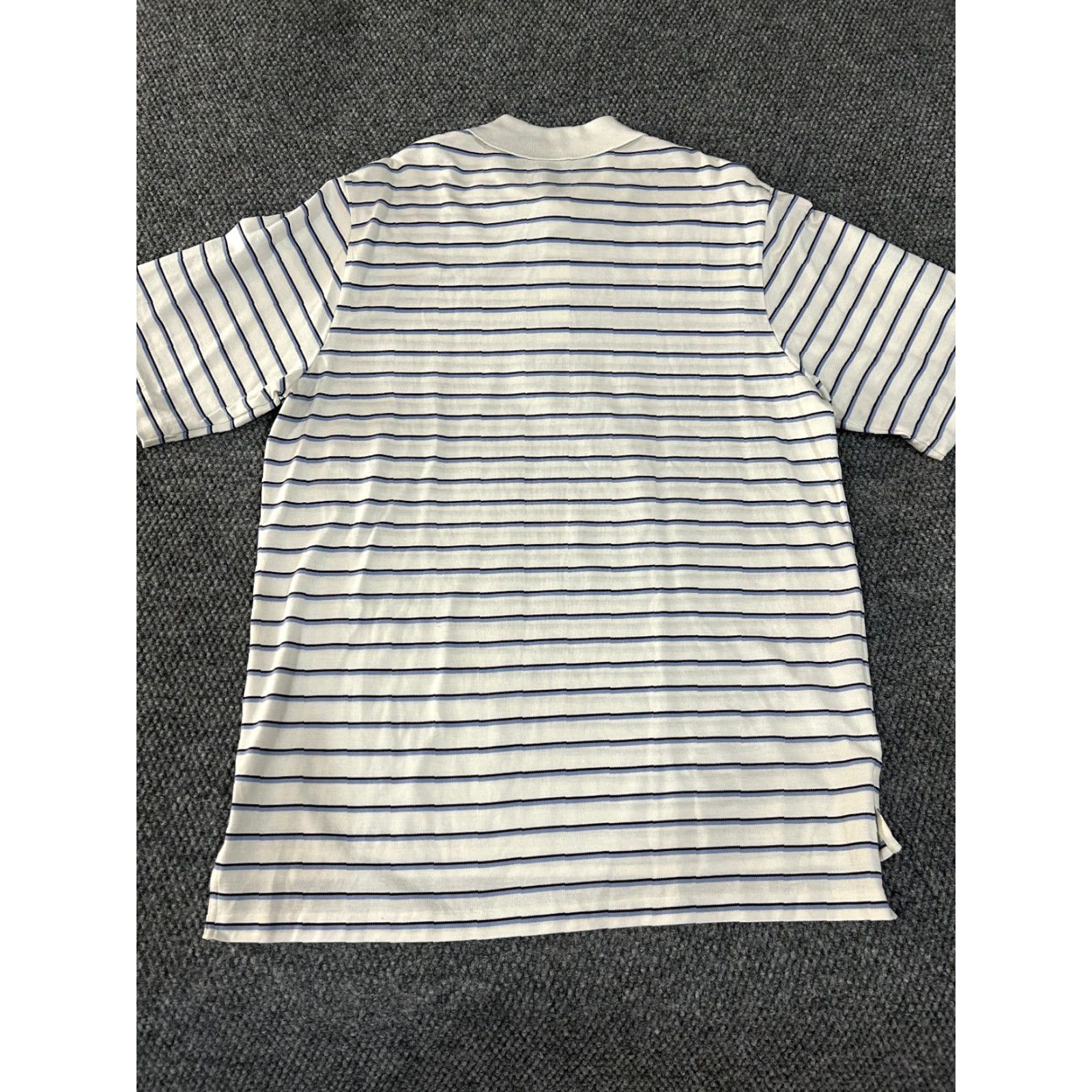Polo Ralph Lauren Polo Ralph Lauren Polo Shirt Mens L White Blue Striped Classic Golf Shirt Size US L / EU 52-54 / 3 - 7 Thumbnail