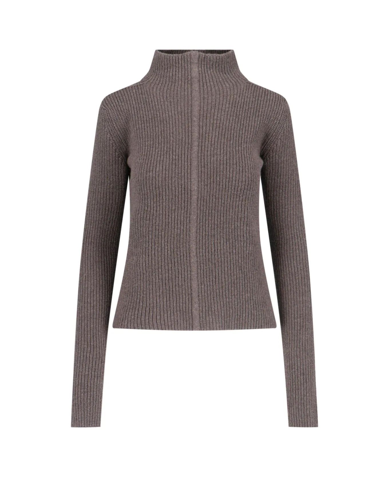 Rick Owens o1y0126 Cashmere Blend Sweater in Taupe Size M / US 6-8 / IT 42-44 - 1 Thumbnail