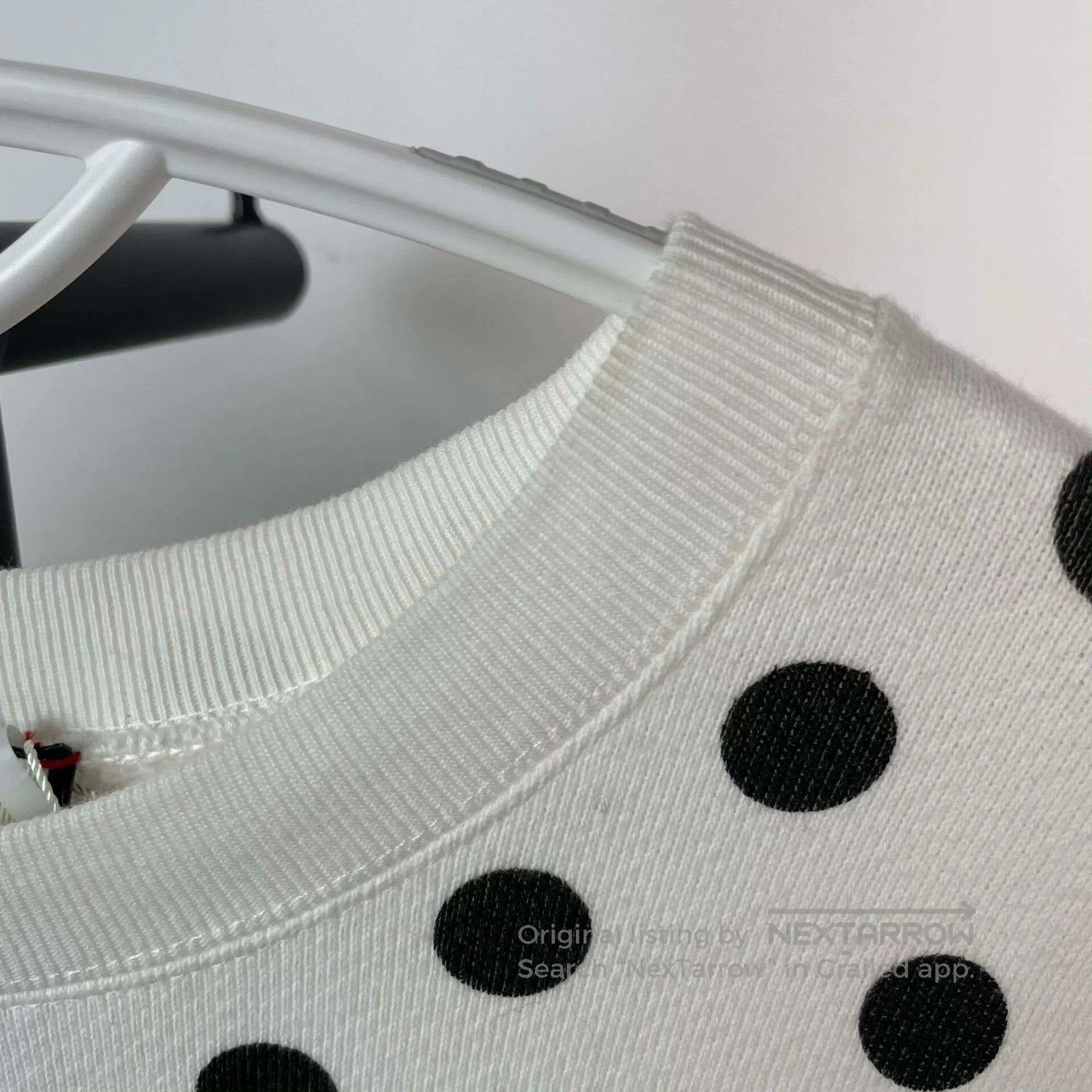 Gucci Gucci White Polka Dot Logo Sweatshirt S. Size S / US 4 / IT 40 - 8 Thumbnail