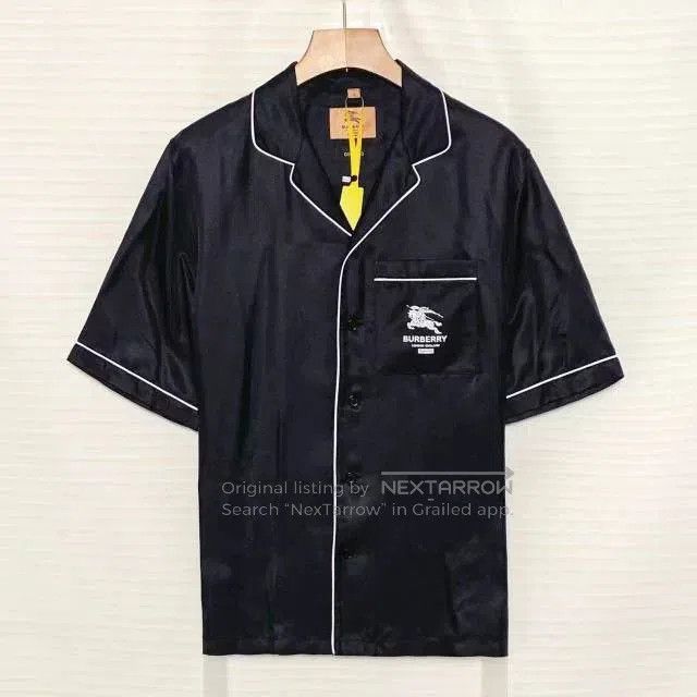 Burberry Burberry x Supreme SS22 Silk Logo Sleep Shirt. Size US L / EU 52-54 / 3 - 1 Thumbnail