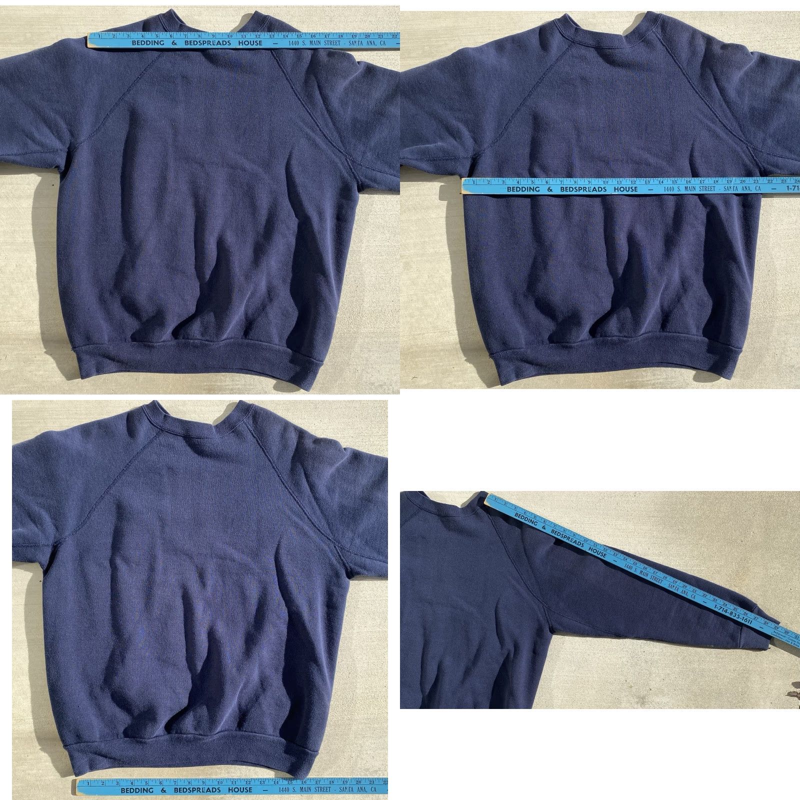 Vintage VINTAGE Discus Athletic Sweatshirt Raglan Pullover Blue XL Mens Underarm Gusset Cotton Blend Size US XL / EU 56 / 4 - 10 Thumbnail