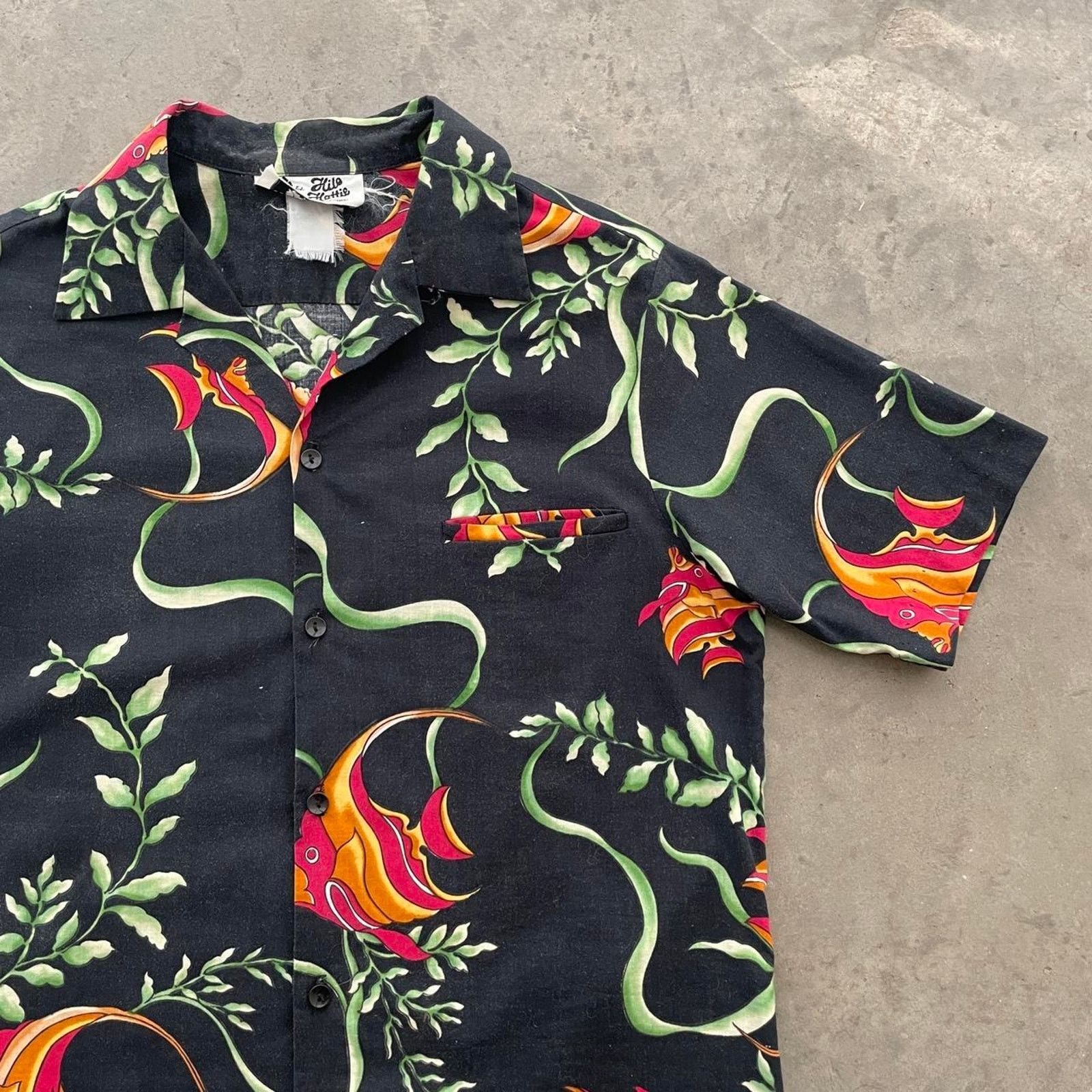 Vintage Vintage Hilo Hattie Black Hawaiian Shirt Size US M / EU 48-50 / 2 - 3 Thumbnail