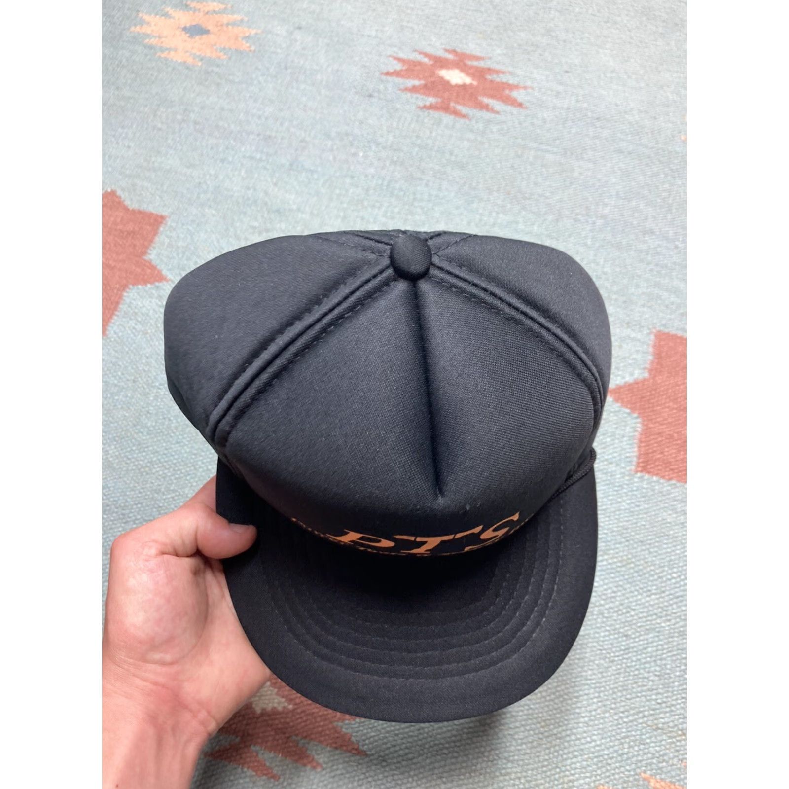 Vintage VINTAGE power tools and supply hat snapback cap hardware store NOS Snap-Back Men Adjustable Black Snapback Size ONE SIZE - 3 Thumbnail