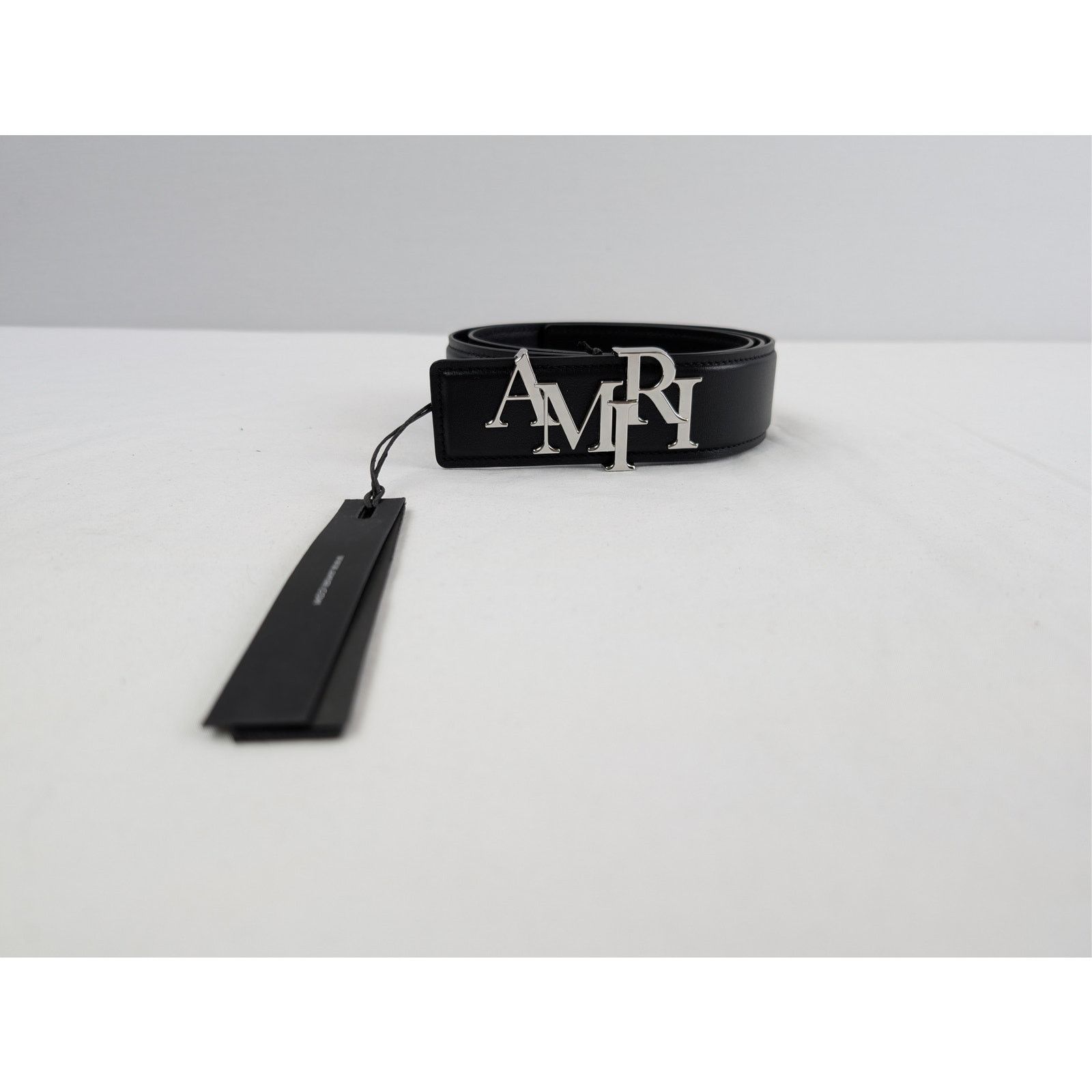 Amiri o1rshd1 Size: 85cm / 4cm Amiri Staggered Belt in Black Size 34 - 16 Thumbnail