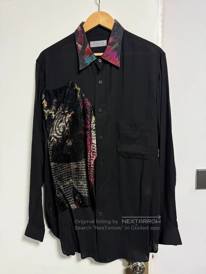 Yohji Yamamoto Yohji Yamamoto 23SS Velvet Patchwork Shirt Size US L / EU 52-54 / 3 - 1 Thumbnail