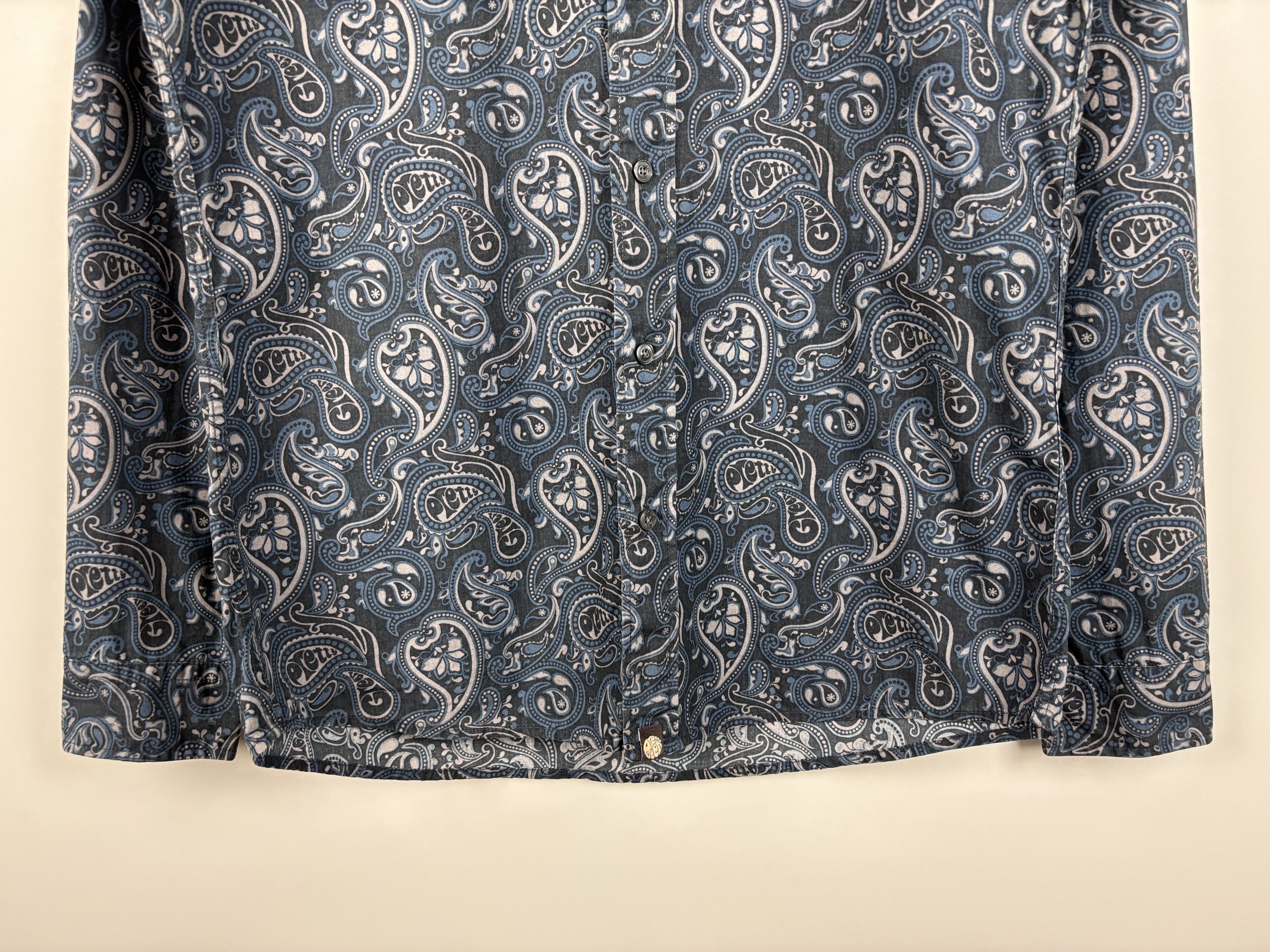 Pretty Green Pretty Green Plaisey Button Down Shirt Slim Fit Blue S Size US S / EU 44-46 / 1 - 3 Thumbnail